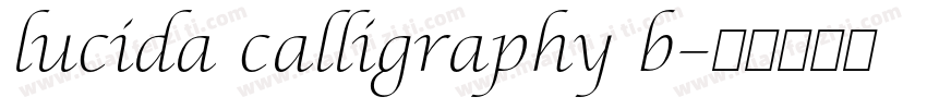 lucida calligraphy b字体转换